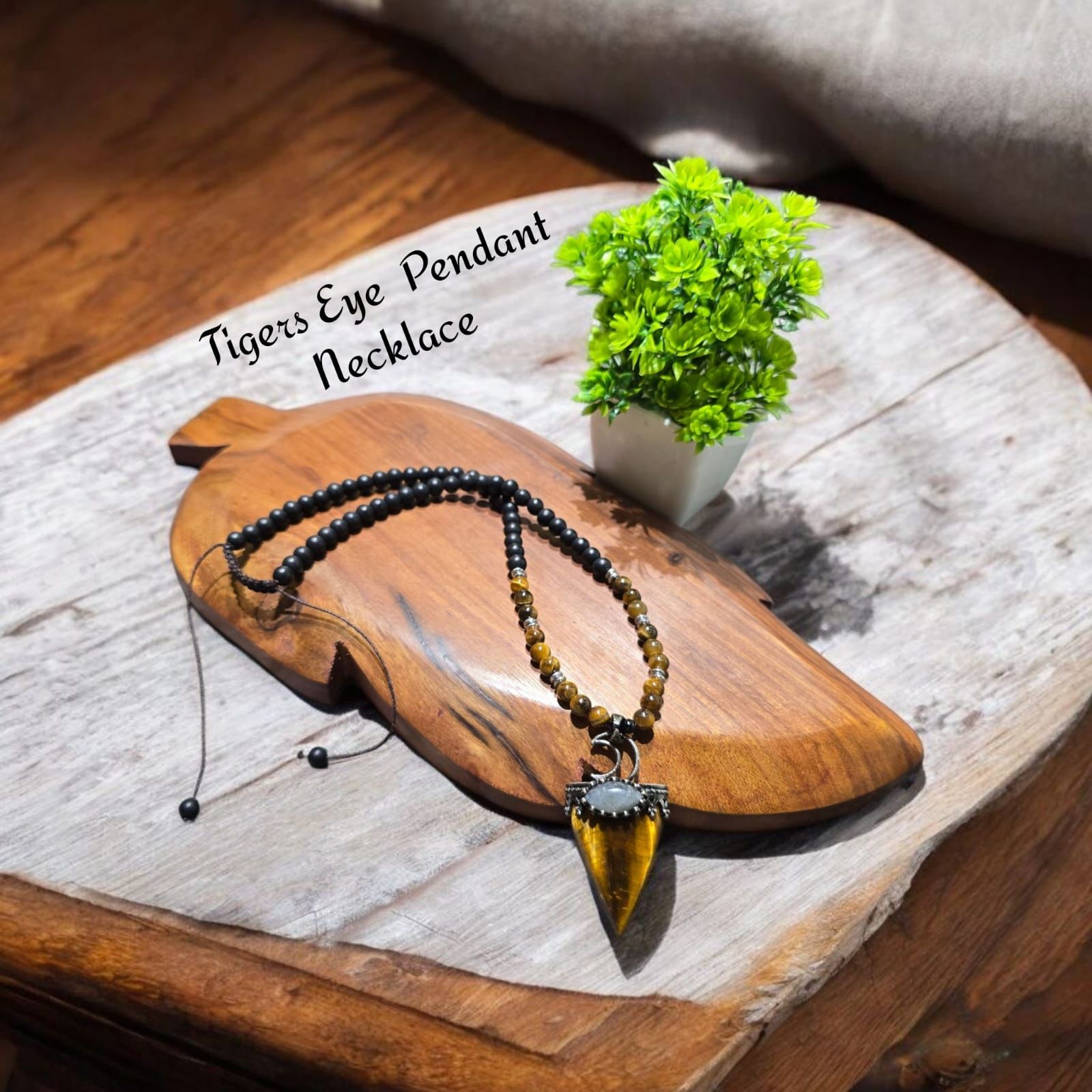 Tigers Eye Pendent Necklace